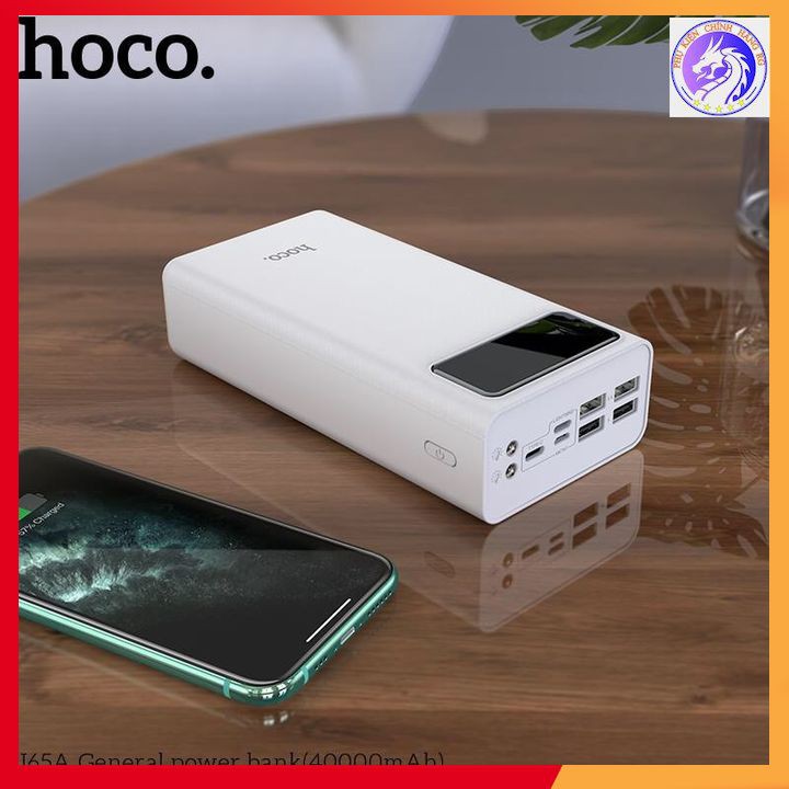 Pin Sạc Dự Phòng Chính Hãng Hoco J65A 40.000 Mah 4 Cổng USB 2.0A Có Đèn Led - Pin Trâu - Siêu Khủng