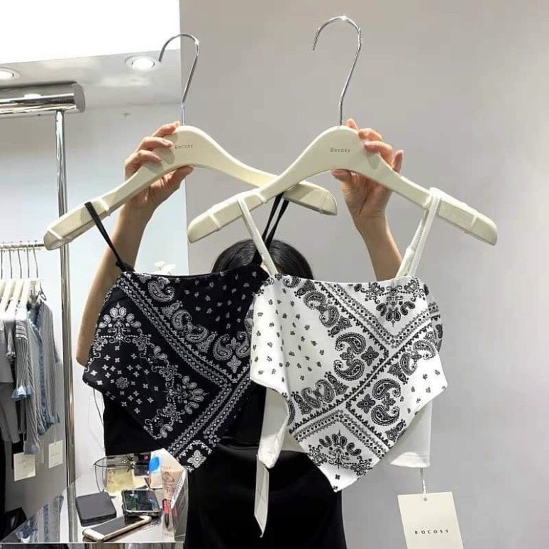 Áo Yếm Nữ Thổ Cẩm Hai Màu Siêu Xinh  🔥  Croptop 2 Dây Họa Tiết So Hot   🔥 | BigBuy360 - bigbuy360.vn