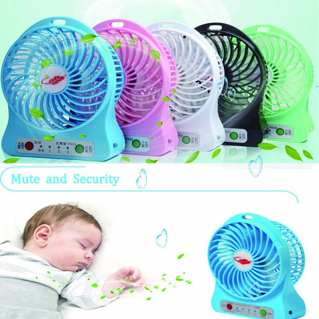 Quạt tích điện USB mini Fan - 3 tốc độ (2)