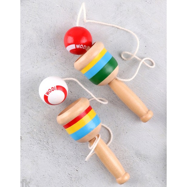 Bộ Đồ Chơi Kendama Nhật Bản Bằng Gỗ Thú Vị Cho Bé