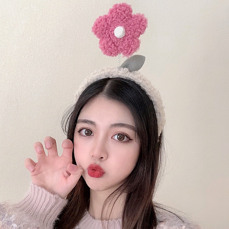 Băng Đô Rửa Mặt Cài Tóc bông Hoa Hàn Quốc Cute Xinh Nữ, Bờm Rửa Mặt Cài Tóc Bông Hoa