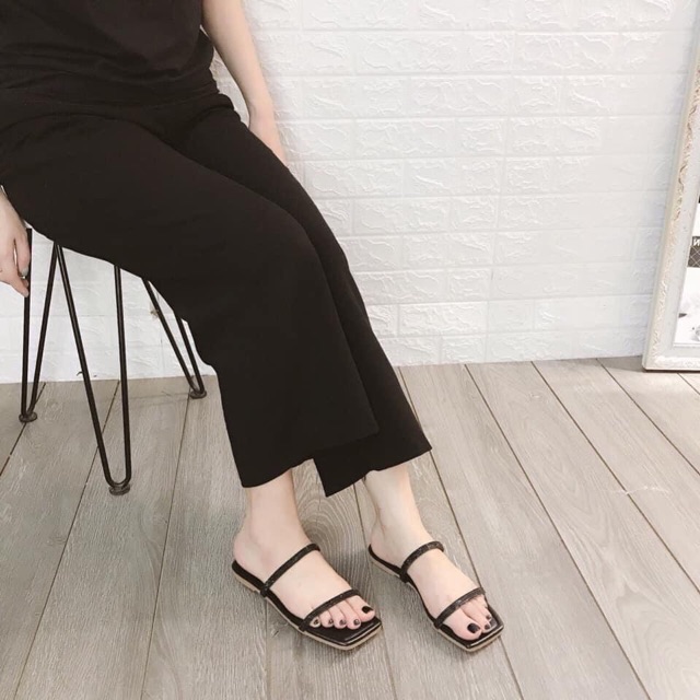 Dép 2 dây đính đá