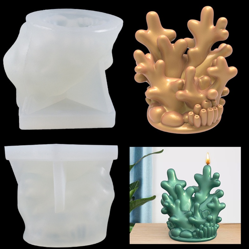 Khuôn Silicone Làm Nến Hình San Hô
