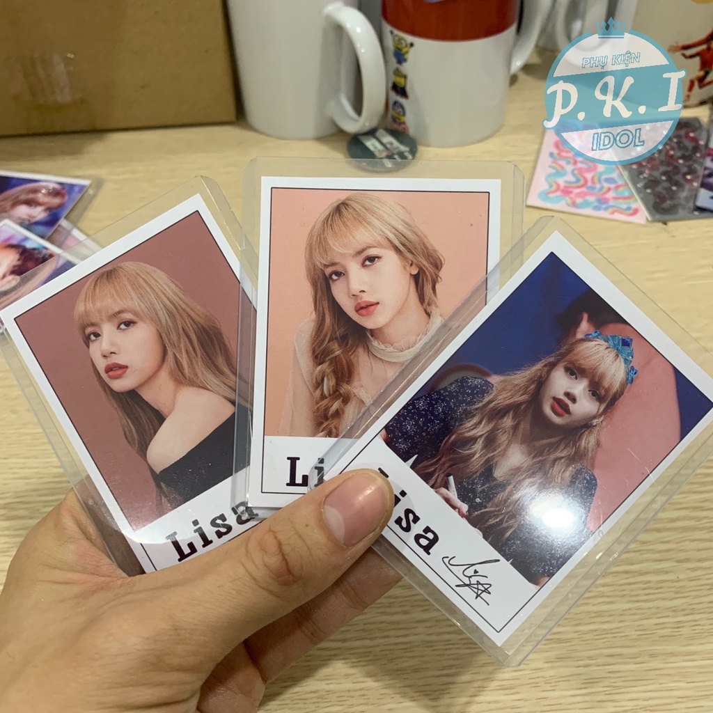 Bộ Lomo Card Lisa Có Chữ Kí - Combo Tặng Kèm 9 Toploader Đựng Ảnh B8