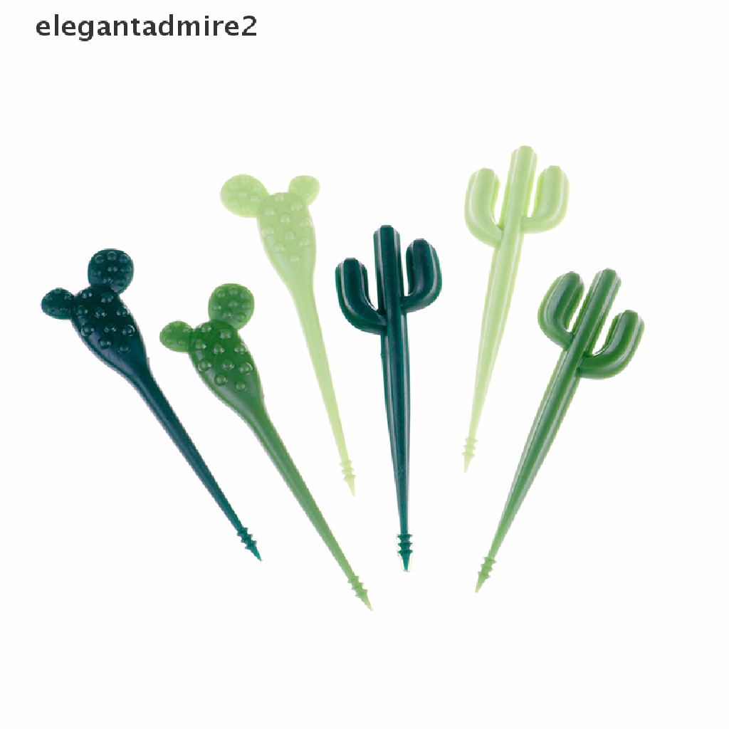 Bộ 6 Nĩa Ăn Trái Cây Hình Cây Xương Rồng Xinh Xắn