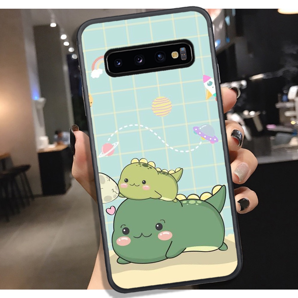 [HOT]ỐP SAMSUNG S10 - S10 PLUS- S10 5G , IN HÌNH KHỦNG LONG CHIBI SIÊU DỄ THƯƠNG.