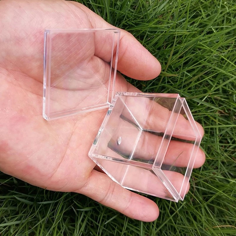 Hộp nhựa vuông 5.5cm trong suốt đựng trang sức tiện lợi