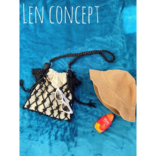Túi lưới macrame - Túi Handmade tự đan - dây đeo chéo