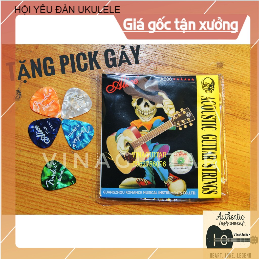 (Sập giá) Dây đàn guitar acoustic alice a206