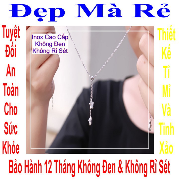 Dây chuyền nữ mặt bi treo ngôi sao - DCNU00269T020049