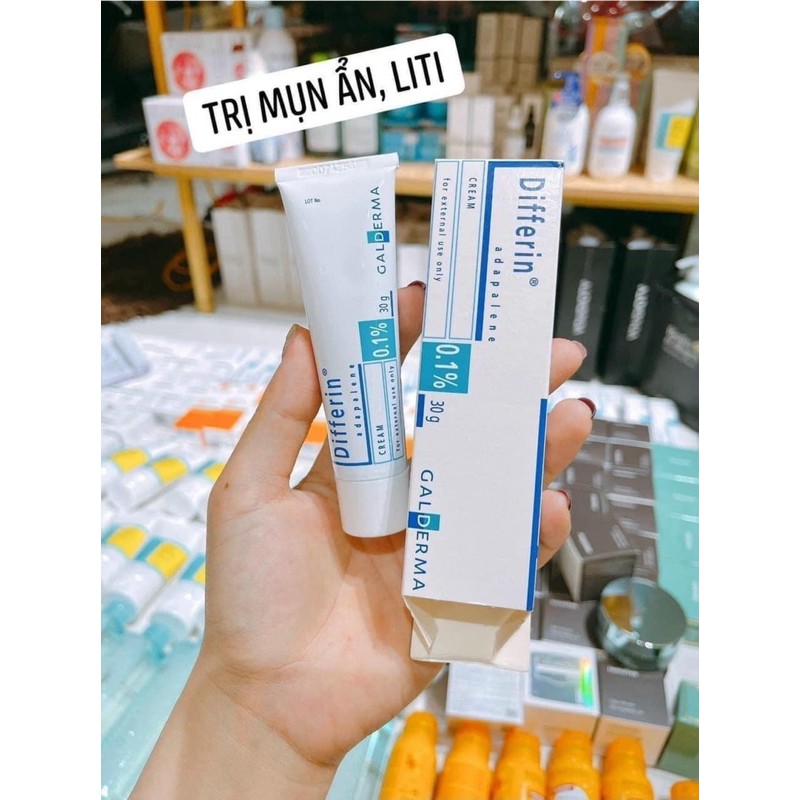 Giảm mụn Differin Adapalene gel 0.1% Acene treatment