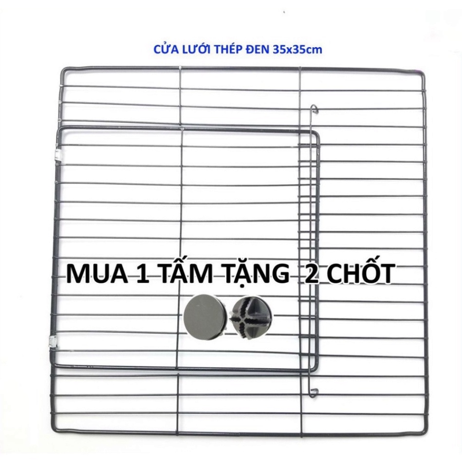 [TẶNG CHỐT] CỬA LƯỚI CHUỒNG QUÂY CHÓ, MÈO, CHUỘT, THỎ (bán theo tấm, tặng 2 chốt/tấm)