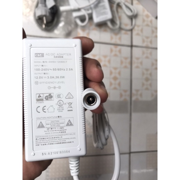 Nguồn hãng GVE 12V 2A/3A/5A cho camera, hàng mới loại tốt