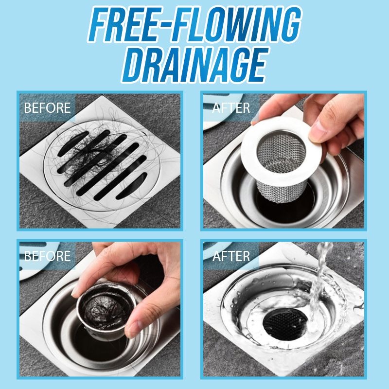 Lưới Lọc Rác Bằng Thép Không Gỉ Đa Năng Chống Tắc Nghẽn Cho Bồn Rửa Nhà Bếp Nhà Tắm