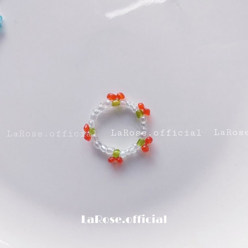 Nhẫn thiết kế nhiều quả cherry đa sắc màu