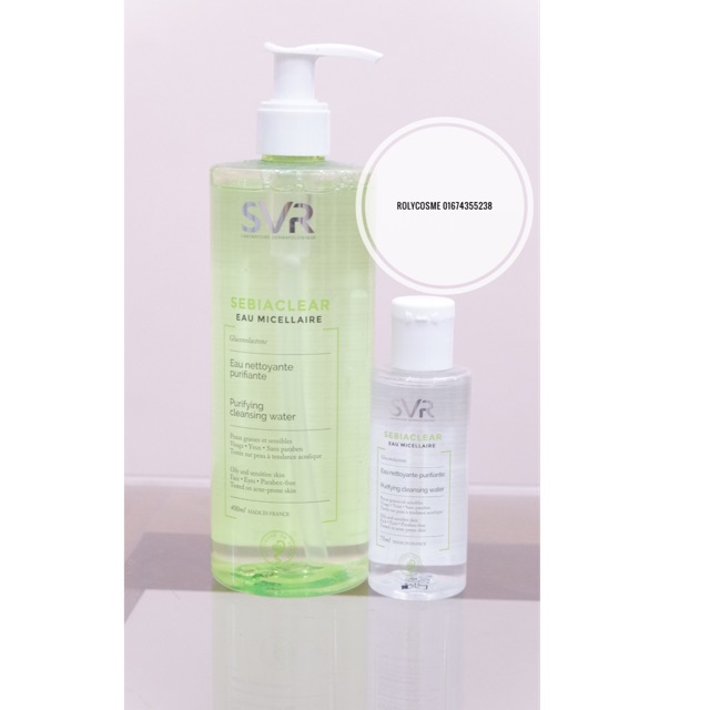 Nước tẩy trang da dầu mụn SVR Sebiaclear Eau Micellaire