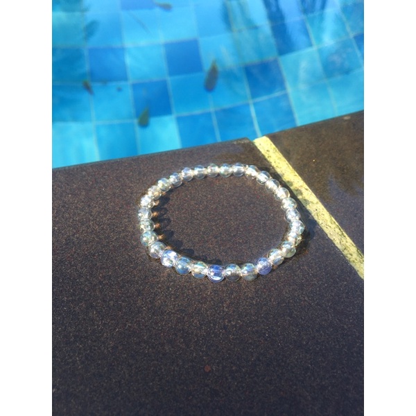 Handmade - Vòng tay đơn giản hạt trong suốt lấp lánh ✨