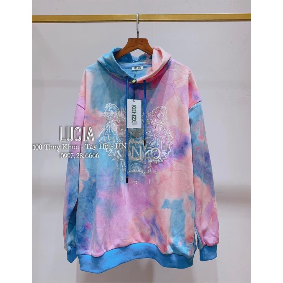 BÁN SỈ ÁO NỈ NỮ LOANG MÂY XANH TRẮNG THÊU GẤU KENZ CHO NỮ | BigBuy360 - bigbuy360.vn