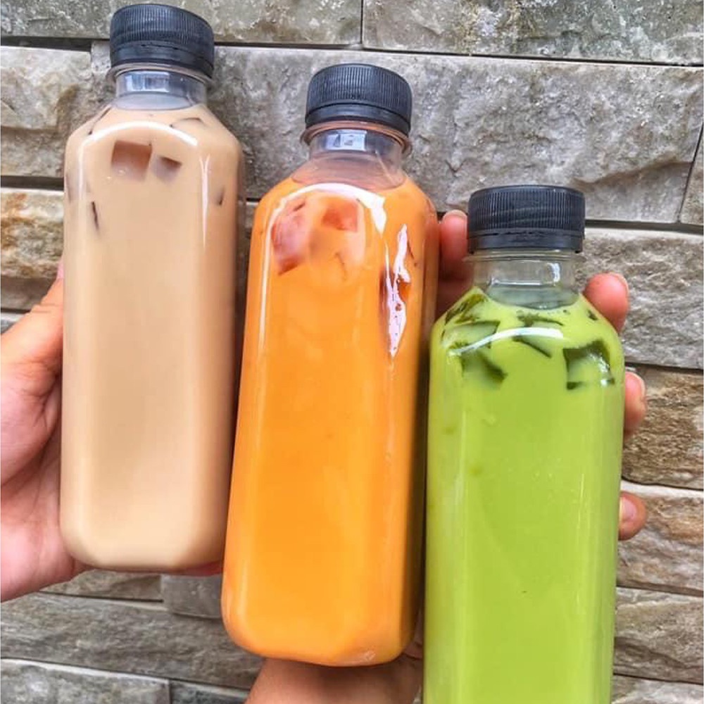 Chai nhựa pet 330ml đựng trà sữa POWPOW