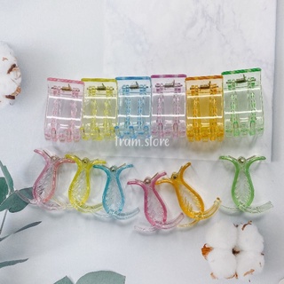 Kẹp tóc càng cua màu 5 răng 3 răng