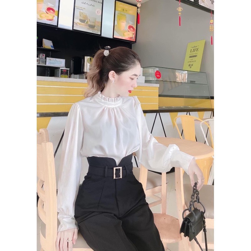 Quần Tây Baggy Đai vải cạp siêu cao |Loại Đẹp Bán SHOP| baggy công sở lưng cao đai vải hottrend