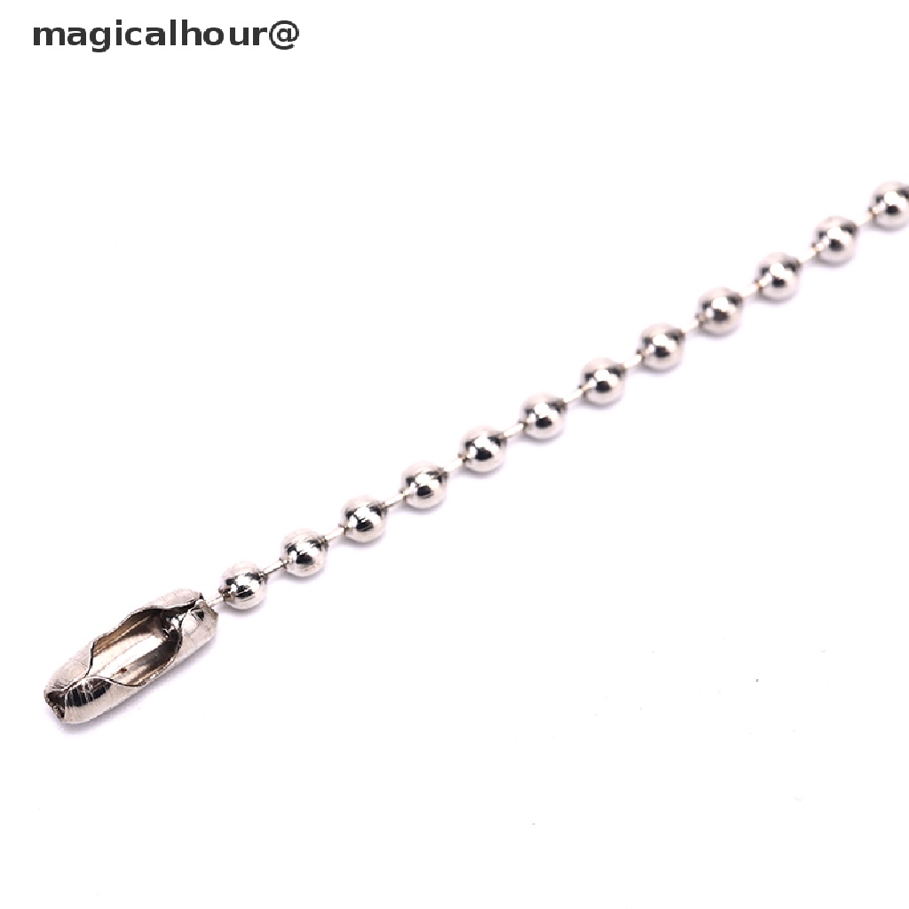 Set 10 chuỗi hạt tròn đường kính 0.09" dài 3.5" dùng làm móc khóa DIY