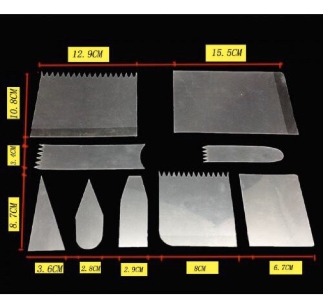 Set 9 miếng chà láng mica