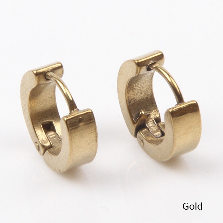 Bông tai dạng tròn bằng thép không gỉ