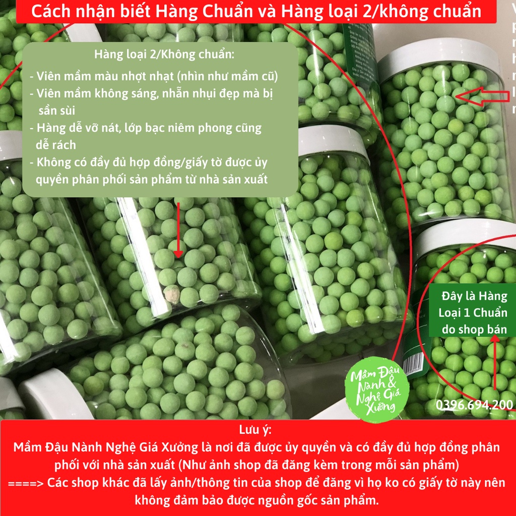 Túi 1Kg Viên Mầm Đậu Nành Matcha Hỗ Trợ Tăng Vòng 1, Nở Ngực, Đẹp Da, có Chứng Nhận ATTP