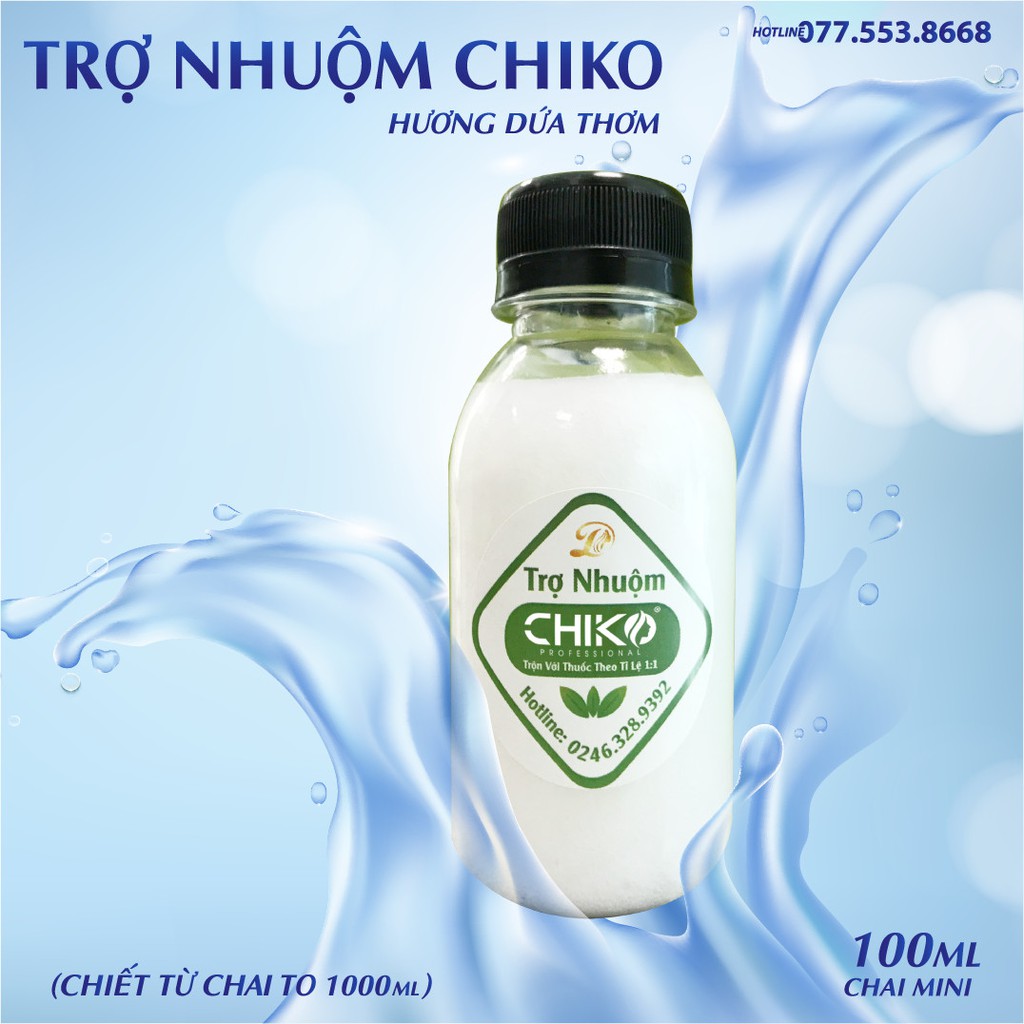 (CHÍNH HÃNG) Oxi nhuộm (trợ nhuộm) CHIKO- hương dứa (chai nhỏ 100ml) | BigBuy360 - bigbuy360.vn