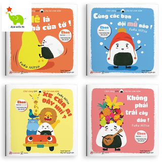 Sách Ehon - Chơi cùng Giri Chú bé cơm nắm p1 - cho bé từ 0 - 6 tuổi (Combo 4 cuốn + lẻ)