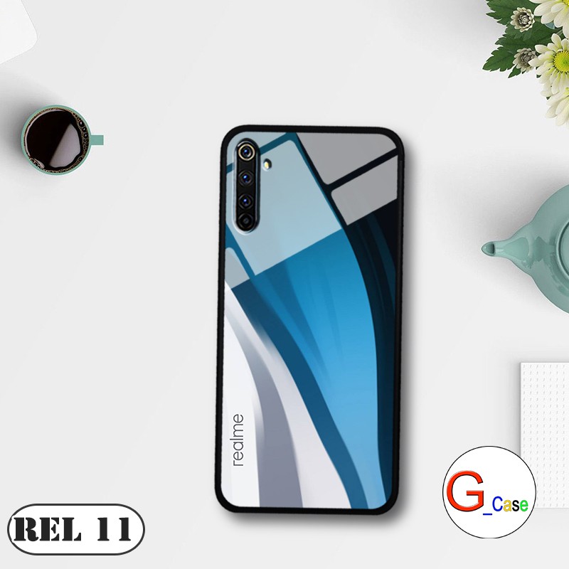 Ốp lưng Realme 6 / 6Pro-lưng kính in logo hãng điện thoại