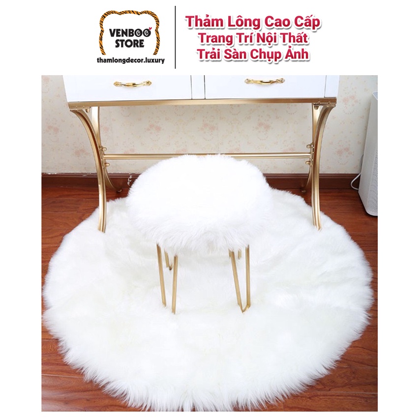 👑 1m x 1m6 Thảm Lông Chụp Ảnh Trải Sàn Cao Cấp | Trắng Hồ Ly Luxury XU HƯỚNG 2022