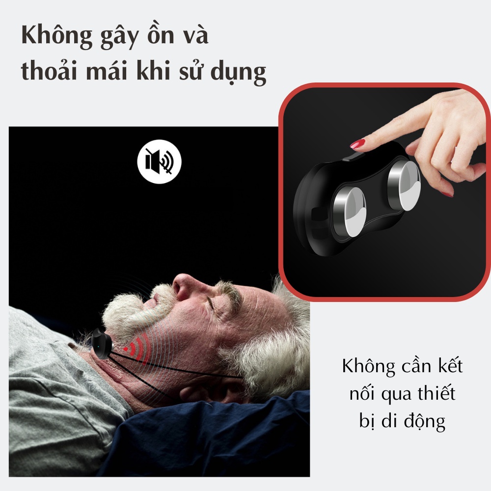 Máy chống ngáy ngủ bằng xung điện CTFAST, hỗ trợ giảm ngủ ngáy và giúp điều hòa nhịp thở