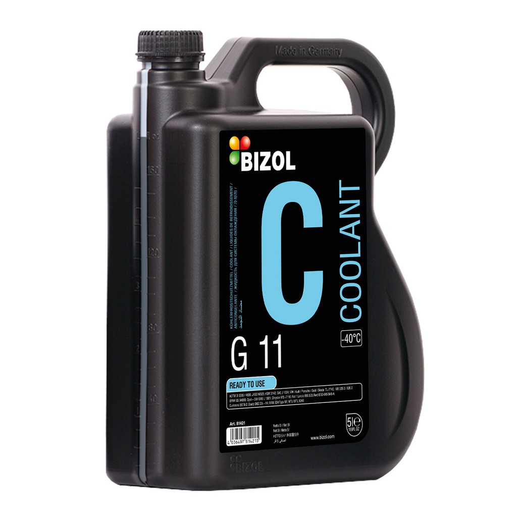 Nước làm mát Bizol G11(-40) (can 5L)