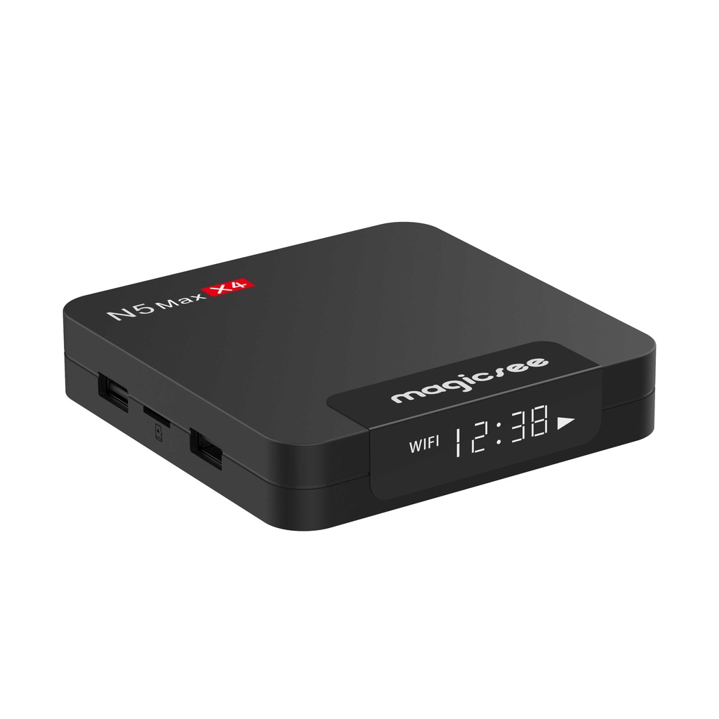 Android tivi box Magicsee N5 max X4 - Chip S905X4 , Android 11 , Ram 4GB , bộ nhớ 32GB , phiên bản 2022