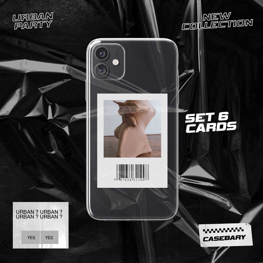 Ốp lưng URBAN COLLECTION SET 6 CARD Casebary NHẮN TIN SHOP DÒNG MÁY iPhone Samsung Oppo Xiaomi Vivo Huawei