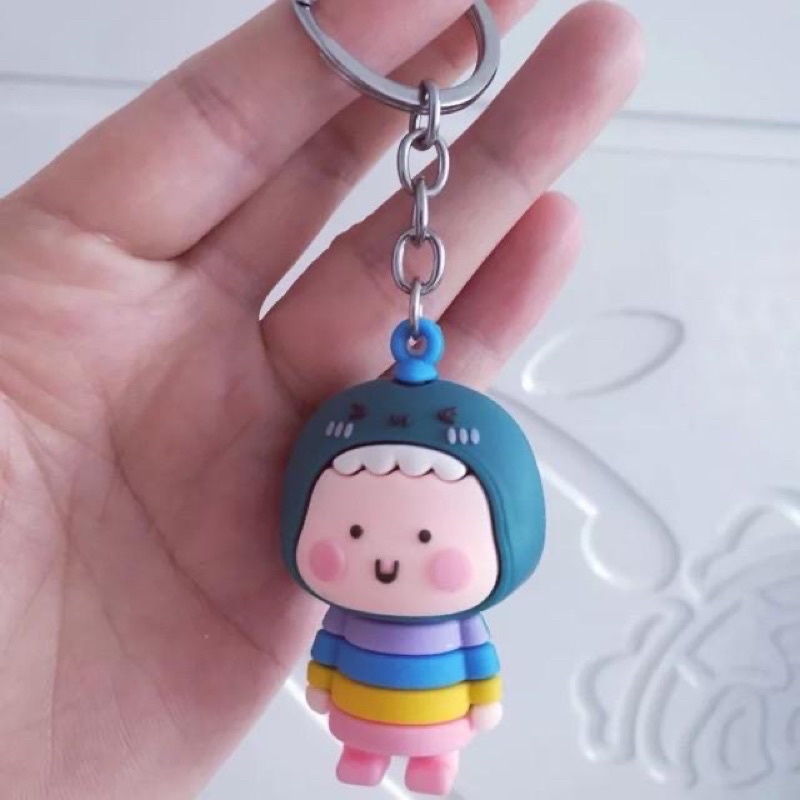 Móc Khoá Búp Bê Khủng Long Hot Trend Móc Treo Chìa Khoá Silicon Hoạt Hình - Phụ Kiện Treo Balo Túi Xách - Quần Áo Nón