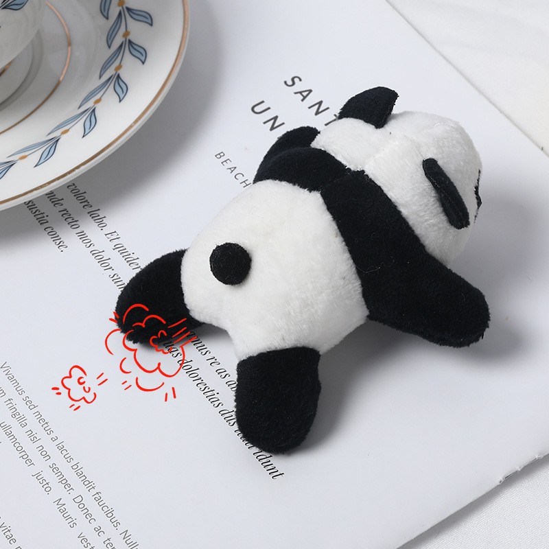 Trâm cài áo, balo, túi xách gấu bông chú gấu trúc Panda nhồi bông xinh xắn
