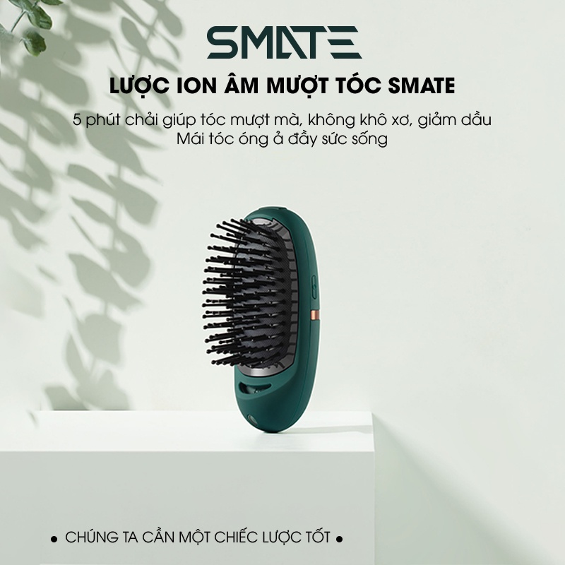 Lược Chăm Sóc Tóc Massage Da Đầu Smate SC-A01 - Giúp Tóc Suôn Mượt Óng Ả Giảm Xơ Rối Và Dầu Trên Da Đầu Công Nghệ Ion Âm