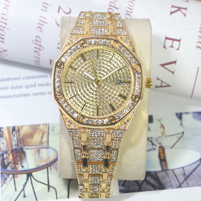 Đồng hồ thạch anh đính kim cương nhân tạo chất lượng cao thời trang cho nữ | BigBuy360 - bigbuy360.vn