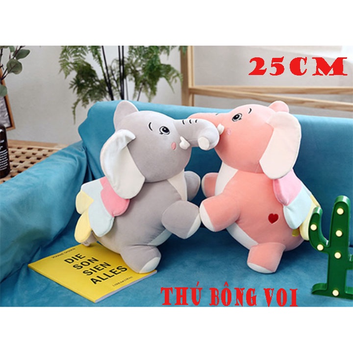 Thú nhồi bông hình chú Voi con bản đôn đáng yêu