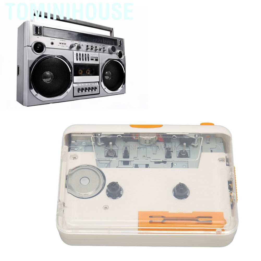 USB Cassette Converter Plug and Play Portable MP3 Music Tape Player with Earphone