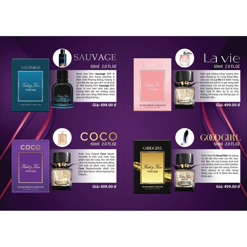 Nước Hoa Nam Sauvage Kat&Kev 60ml