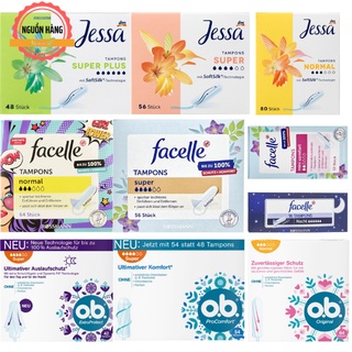 Hàng Đức Băng vệ sinh Tampons Đức OB, Jessa, Facelle