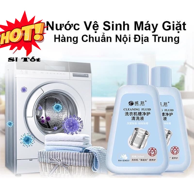 Nước Tẩy Lồng Máy Giặt Cleaning Fluid, Nước Vệ Sinh Lồng Giặt Công Nghệ Nhật Bản Dung Tích 260ml MG01