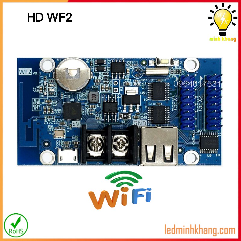 Card HD WF2 điều khiển full màu có wifi