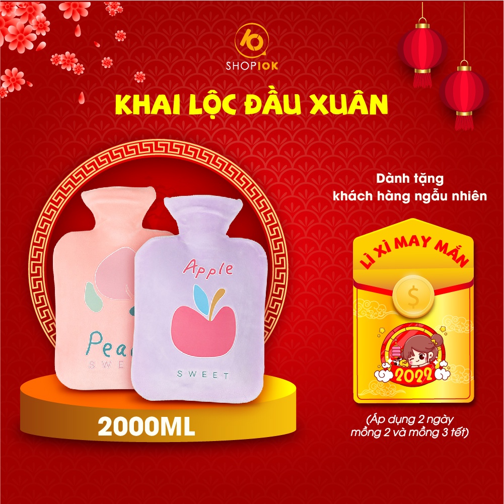 [Mã COSDAY giảm 8% đơn 150K] Túi chườm nóng sau sinh, đau bụng kinh, sưởi ấm đa năng cho nữ size 2000ml – SP005301