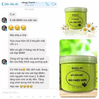 Bột rửa mặt Bách Mộc Miên