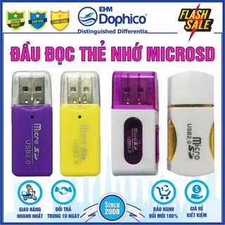 Đầu đọc thẻ nhớ MicroSD – Bảo hành 6 tháng –  Chuẩn kết nối USB 2.0 – Hàng nhập khẩu